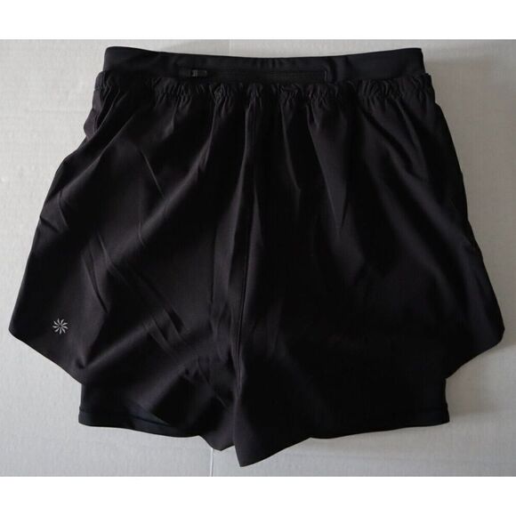 Athleta S/586789-02 Women's 2XS Black Mile Marker 2-in-1 Shorts - Picture 2 of 12